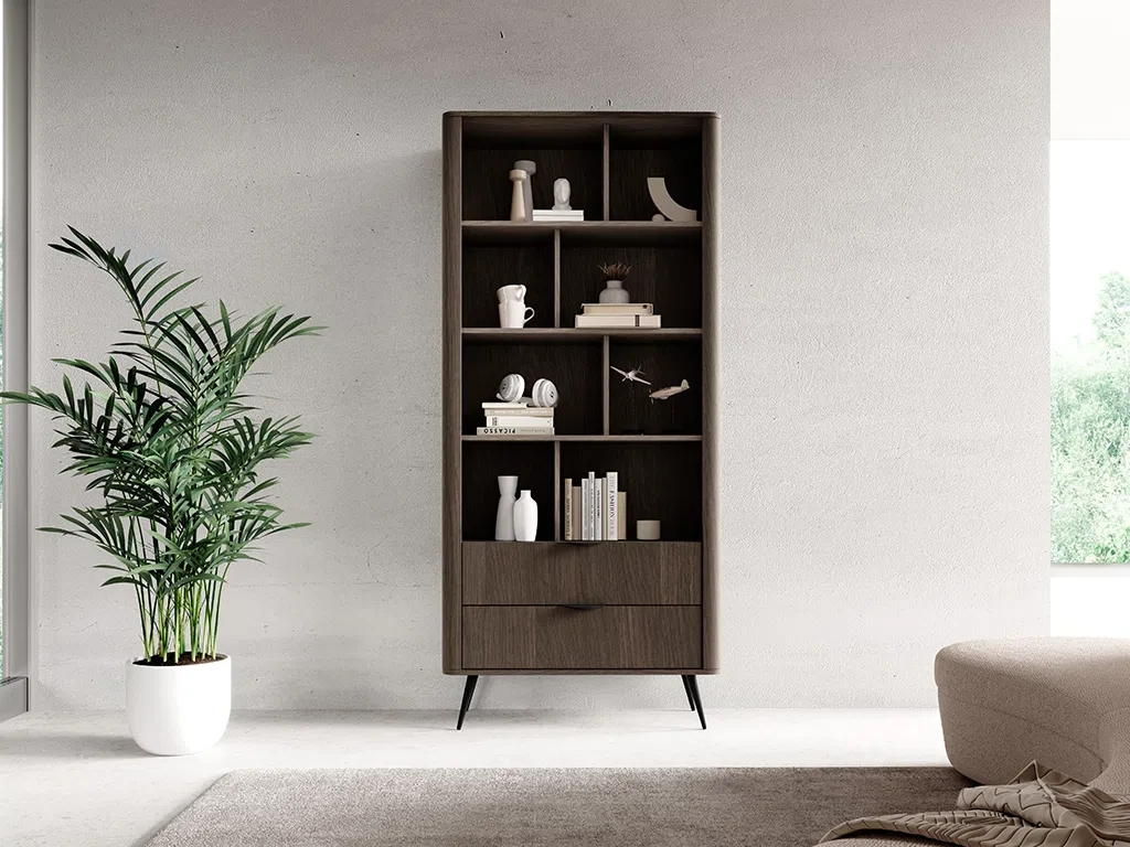 Стелаж Veris A 2S, дуб Дунін/чорний, фото 1