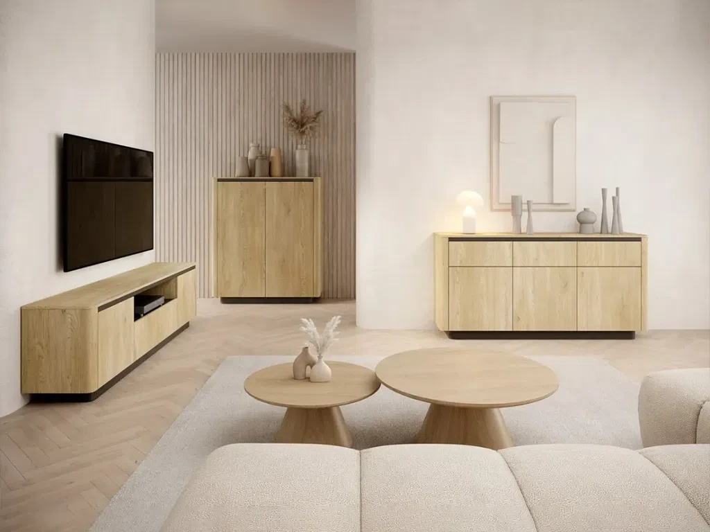 Набір меблів для вітальні Torro, дуб Кремона/чорний, фото 1