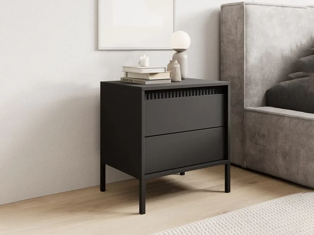 Приліжкова тумба Senso G 2S, чорний графіт, фото 1