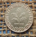 10 пфенiгiв 1950 року. (F) Нiмеччина - ФРН, фото 2