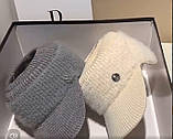 Жіноча в'язана шапка CarrKen з навушниками, фото 2
