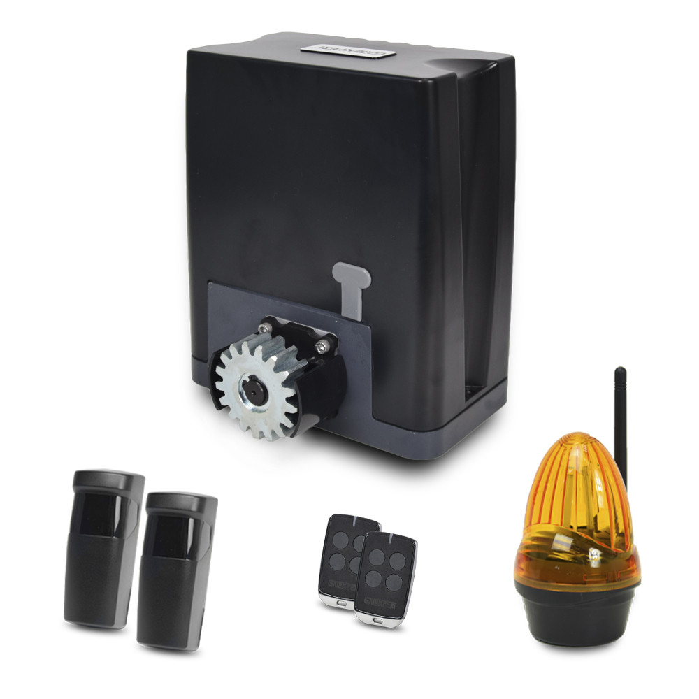 Комплект автоматики для відкатних воріт GATEXPERT DKC800AC + Лампа сигнальна GATEXPERT YS433 + Фотоелементи, фото 1