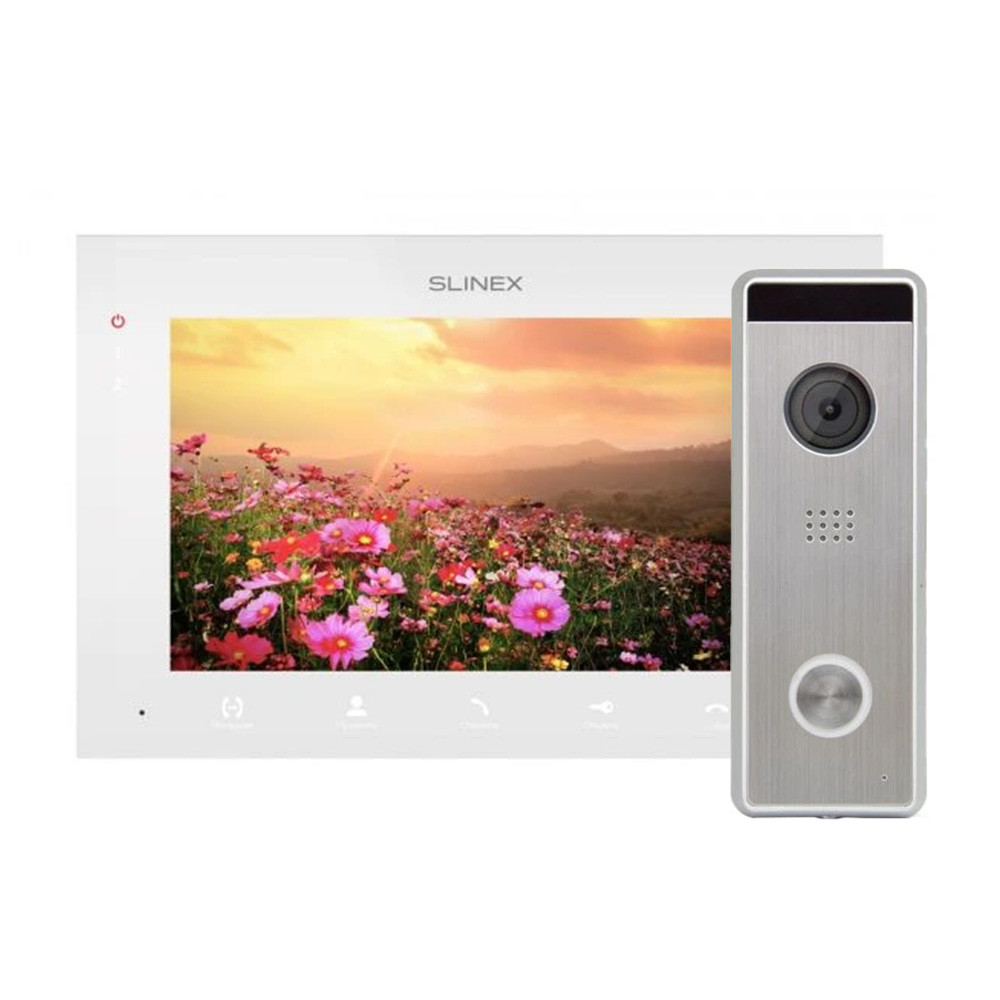 Комплект відеодомофона Slinex SQ-07MTHD white + Tantos Triniti HD, фото 1