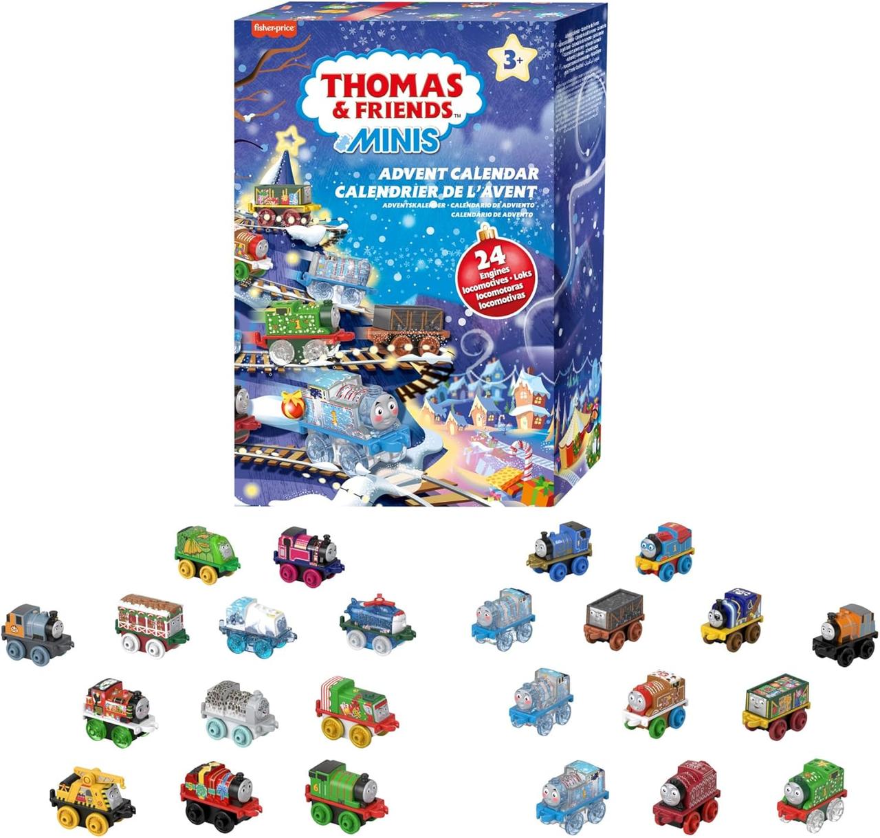 Адвент-календар Томас і друзі 24 паровозики Fisher-Price Thomas & Friends MINIS Advent Calendar 2024