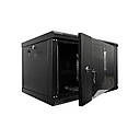 Шафа серверна SteelNet 9U 600 x 450 для мережевого обладнання (скло, чорний), фото 2