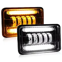 LED фара ближнього світла 9-36v 75w з ДХО та поворотом (5 лінз) (170*110*60 мм) 1-шт