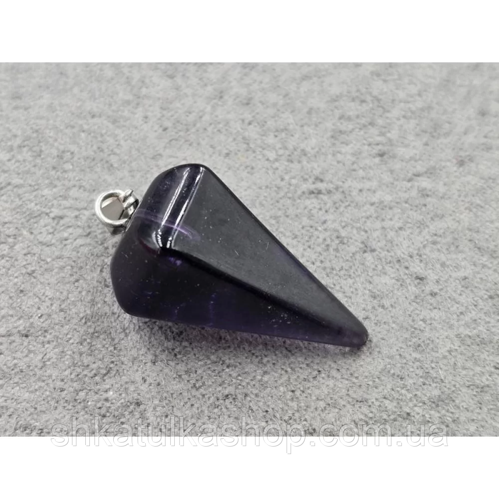 Кулон маятник скло 14*25мм, фото 1