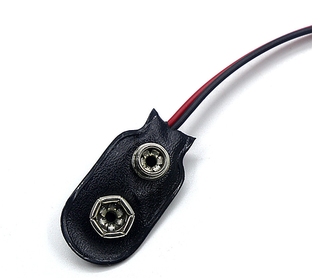 Тримач для 9В крона батареї з DC-роз'ємом 5.5×2.1 мм (I-подібний), фото 2