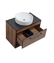 Тумба підвісна Valencia Т-3 80 см + стільниця, без умивальника, фото 4