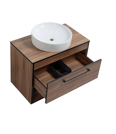 Тумба підвісна Valencia Т-3 80 см + стільниця, без умивальника, фото 2