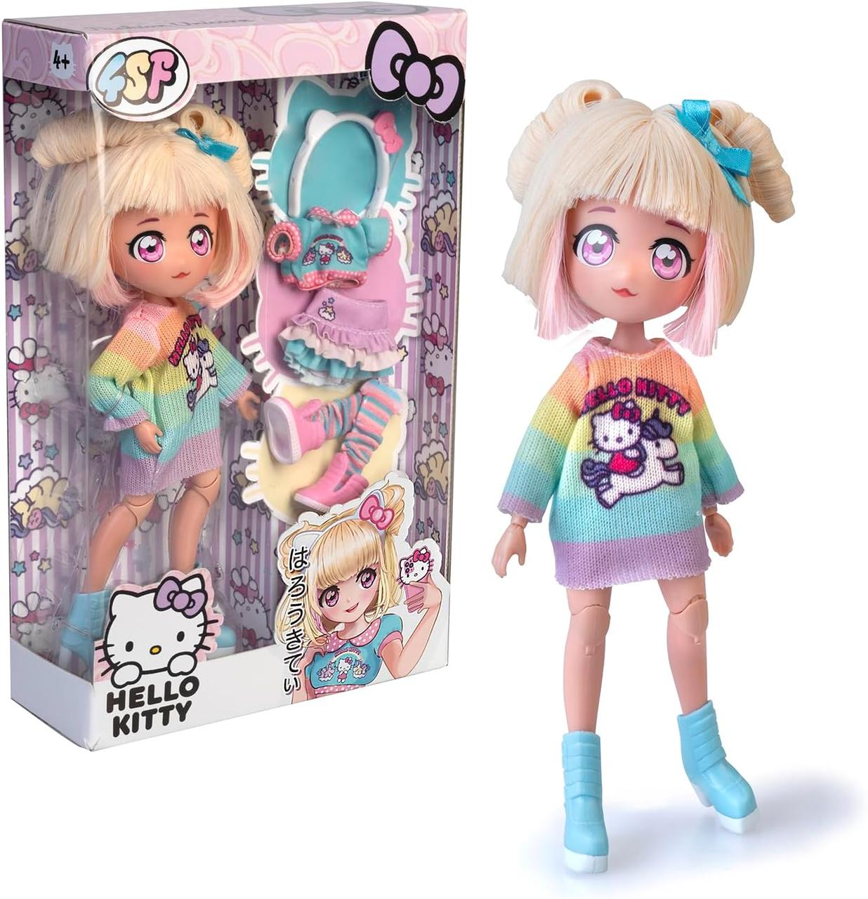 Ігровий набір 4SF MANGA DOLLS серії "Hello Kitty" - СТИЛЬНИЙ ЦУКРОВ-ЄДИНОРИГ (з аксесуарів), фото 1