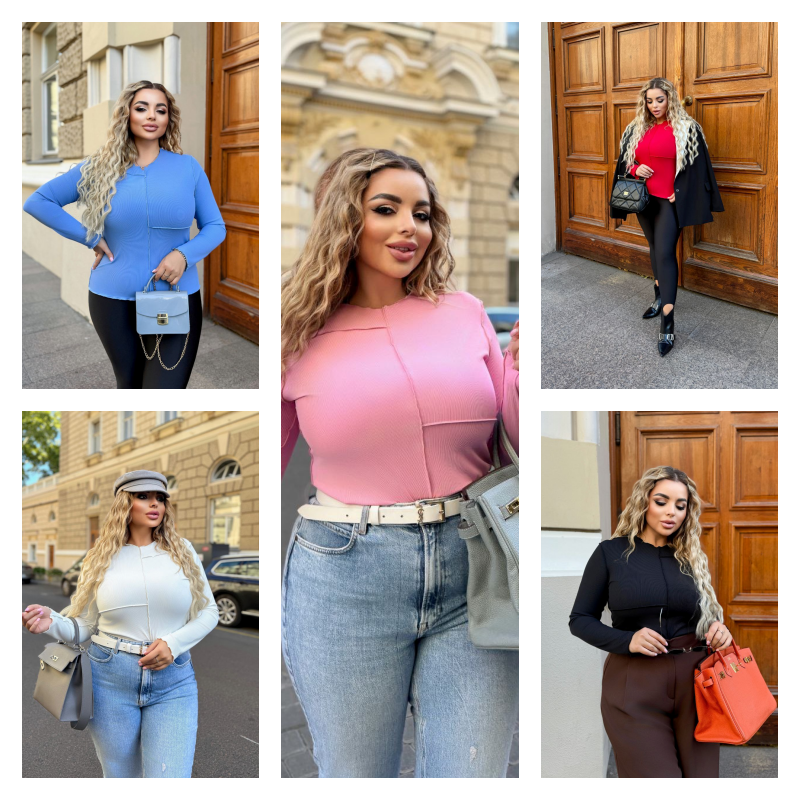 Лонг з довгим рукавом однотоний