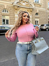 Лонг з довгим рукавом однотоний, фото 5