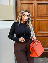 Лонг з довгим рукавом однотоний, фото 4