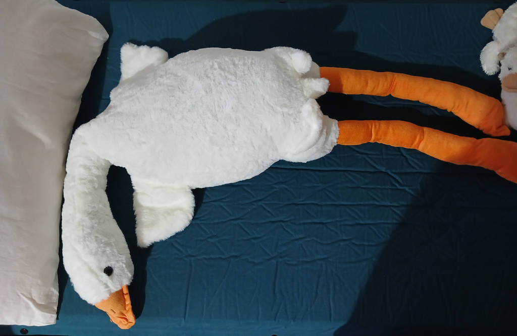 Мягкая игрушка антистресс гусь обнимусь 130 см YU227 - фото покупателей 1