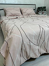 Байковий комплект постільної білизни Півтораспальний розмір, фото 3