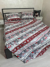 Байковий комплект постільної білизни Півтораспальний розмір, фото 4