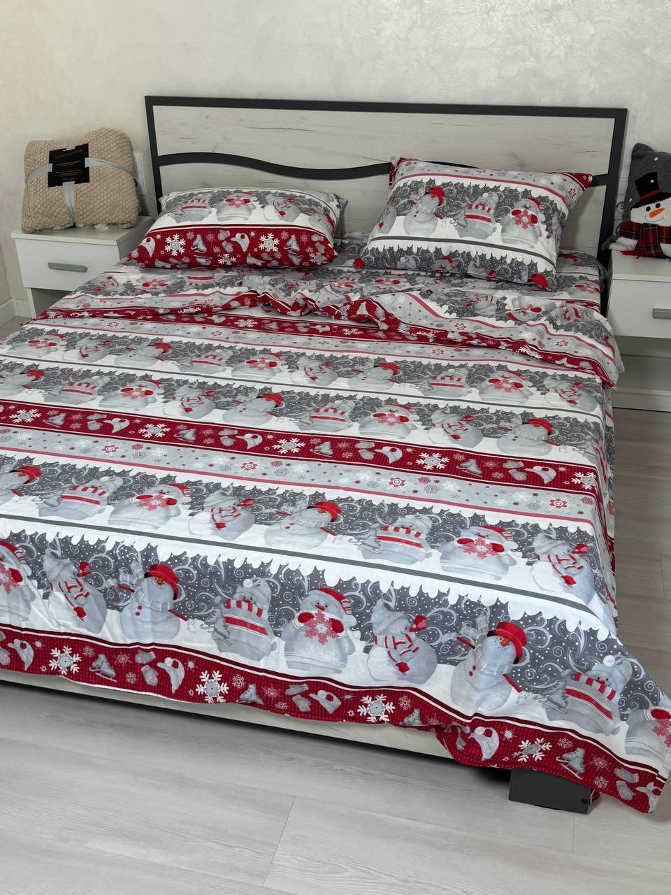 Байковий комплект постільної білизни Півтораспальний розмір