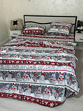 Байковий комплект постільної білизни Півтораспальний розмір, фото 5