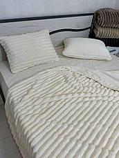 Велюрова постільна білизна Євро ПРОСТИНЯ НА РЕЗИНЦІ, фото 3