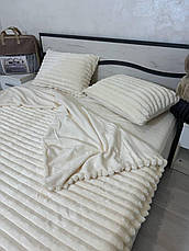 Велюрова постільна білизна Євро ПРОСТИНЯ НА РЕЗИНЦІ, фото 4