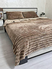 Велюрова постільна білизна Євро ПРОСТИНЯ НА РЕЗИНЦІ, фото 3
