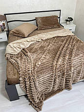 Велюрова постільна білизна Євро ПРОСТИНЯ НА РЕЗИНЦІ, фото 5