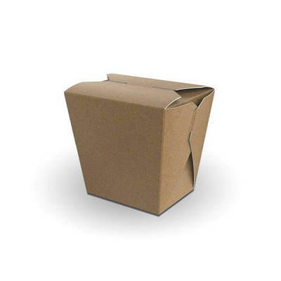 Крафтова упаковка для локшини 800мл (100шт/уп), упаковка для лапши на виніс