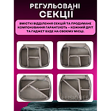 Дорожня сумка-органайзер 24 х 19 х 10 см для аксесуарів, зарядних пристроїв, дротів, кабелів синя, фото 4