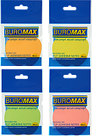 Блок для нотаток з клейким шаром (70х70мм, 50 аркушів, асортимент кольорів) Buromax Яблуко BM.2360-99