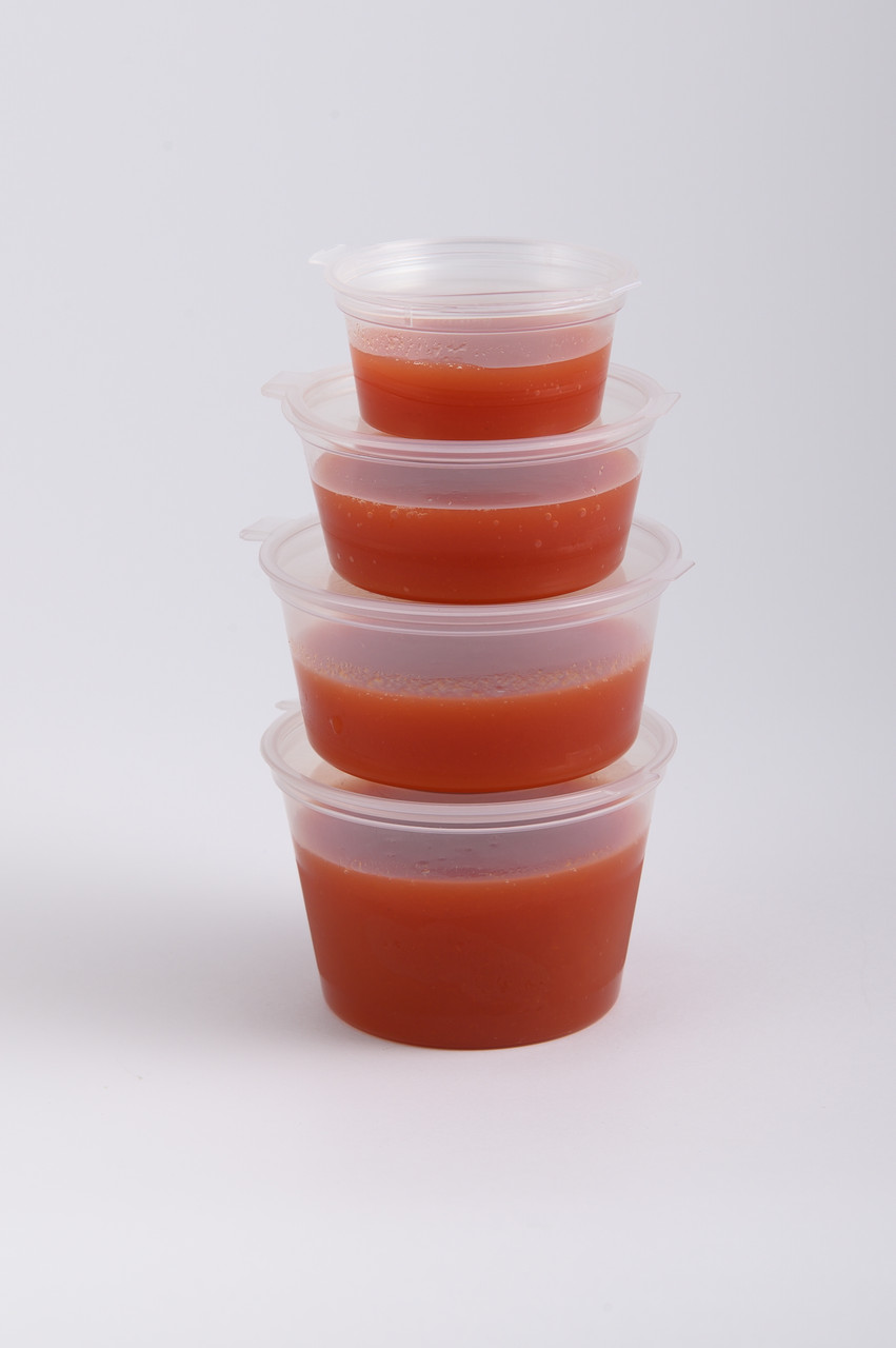 Соусник круглий 120мл з кришкою (50шт), контейнер для соусів пластиковий, фото 1