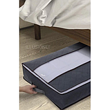 Органайзер з ручкою для ковдри, постільної білизни, подушок і речей 100х50х18 см, фото 2