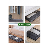 Органайзер з ручкою для ковдри, постільної білизни, подушок і речей 100х50х18 см, фото 3