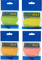 Блок для нотаток з клейким шаром (70х70мм, 50 аркушів, асортимент кольорів) Buromax Серце BM.2362-99