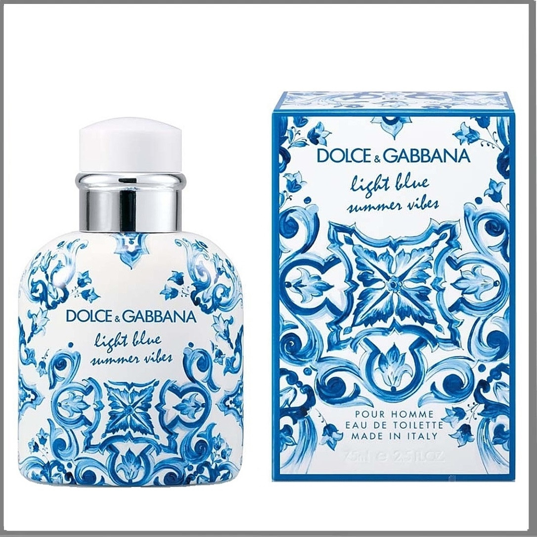 Dolce & Gabbana Light Blue Summer Vibes Pour Homme туалетная вода 125 ml. (Лайт Блю Саммер Вайбс Пур Хом)