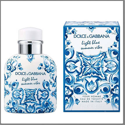 Dolce & Gabbana Light Blue Summer Vibes Pour Homme туалетная вода 125 ml. (Лайт Блю Саммер Вайбс Пур Хом), фото 1