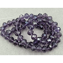Кришталеві намистини 10*8,5мм аметистовий
