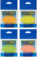 Блок для нотаток з клейким шаром (73х72мм, 50 аркушів, асортимент кольорів) Buromax Стрілка BM.2366-99