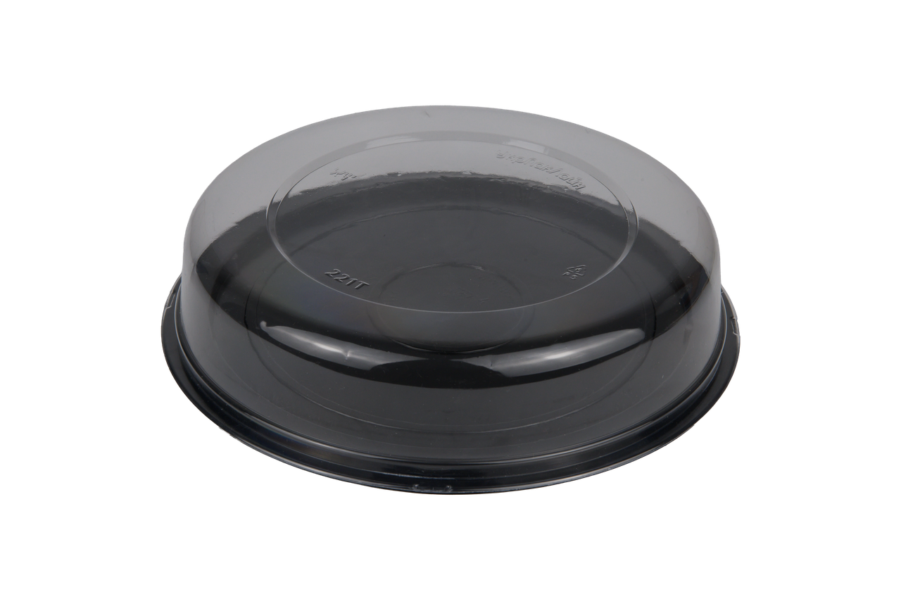 Упаковка для кондитерських виробів кругла 24см контейнер для десертів пластик 15 шт, фото 1