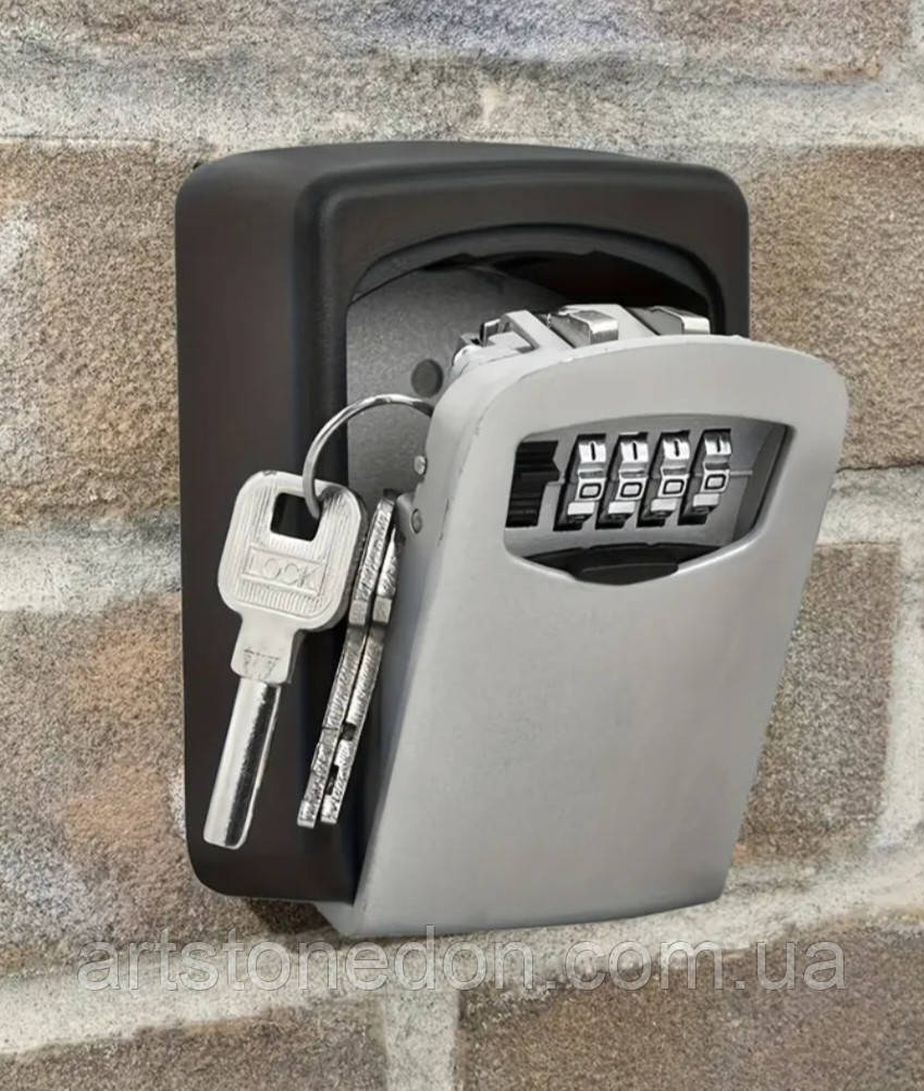 Сейф-бокс для ключів з кодовим замком (ключниця настінна, кодовий замок 4-значний), фото 1