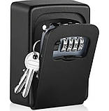 Сейф-бокс для ключів з кодовим замком (ключниця настінна, кодовий замок 4-значний), фото 2