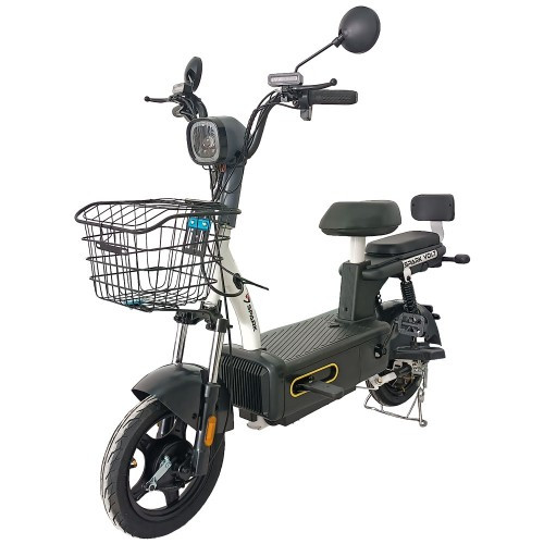 Велосипед з електродвигуном SPARK VOLT 14" 48V/400W/12Ah Чорний, фото 1