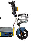 Велосипед з електродвигуном  SPARK VOLT 14" 48V/400W/12Ah Синій із жовтим, фото 5