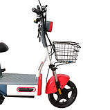 Велосипед з електродвигуном SPARK VOLT 14" 48V/400W/12Ah Червоний із синім, фото 4