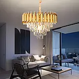 Кришталева золота люстра 6062-500GD+SGD, фото 4