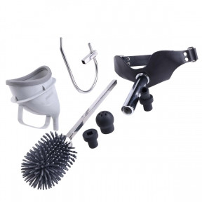 Набір для домінування LOCKINK SEVANDA Objectification Bathroom Set, маска та 4 насадки