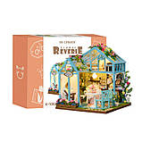 УЦІНКА! ПРИМ'ЯТА КОРОБКА Румбокс Будиночок Квіткова мрія Floral Reverie Kit DIY Miniature Dollhouse Kit K-1082, фото 2