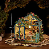 УЦІНКА! ПРИМ'ЯТА КОРОБКА Румбокс Будиночок Квіткова мрія Floral Reverie Kit DIY Miniature Dollhouse Kit K-1082, фото 3