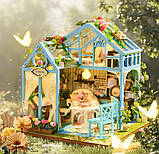УЦІНКА! ПРИМ'ЯТА КОРОБКА Румбокс Будиночок Квіткова мрія Floral Reverie Kit DIY Miniature Dollhouse Kit K-1082, фото 6