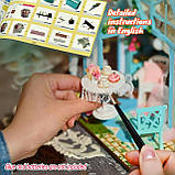 УЦІНКА! ПРИМ'ЯТА КОРОБКА Румбокс Будиночок Квіткова мрія Floral Reverie Kit DIY Miniature Dollhouse Kit K-1082, фото 7